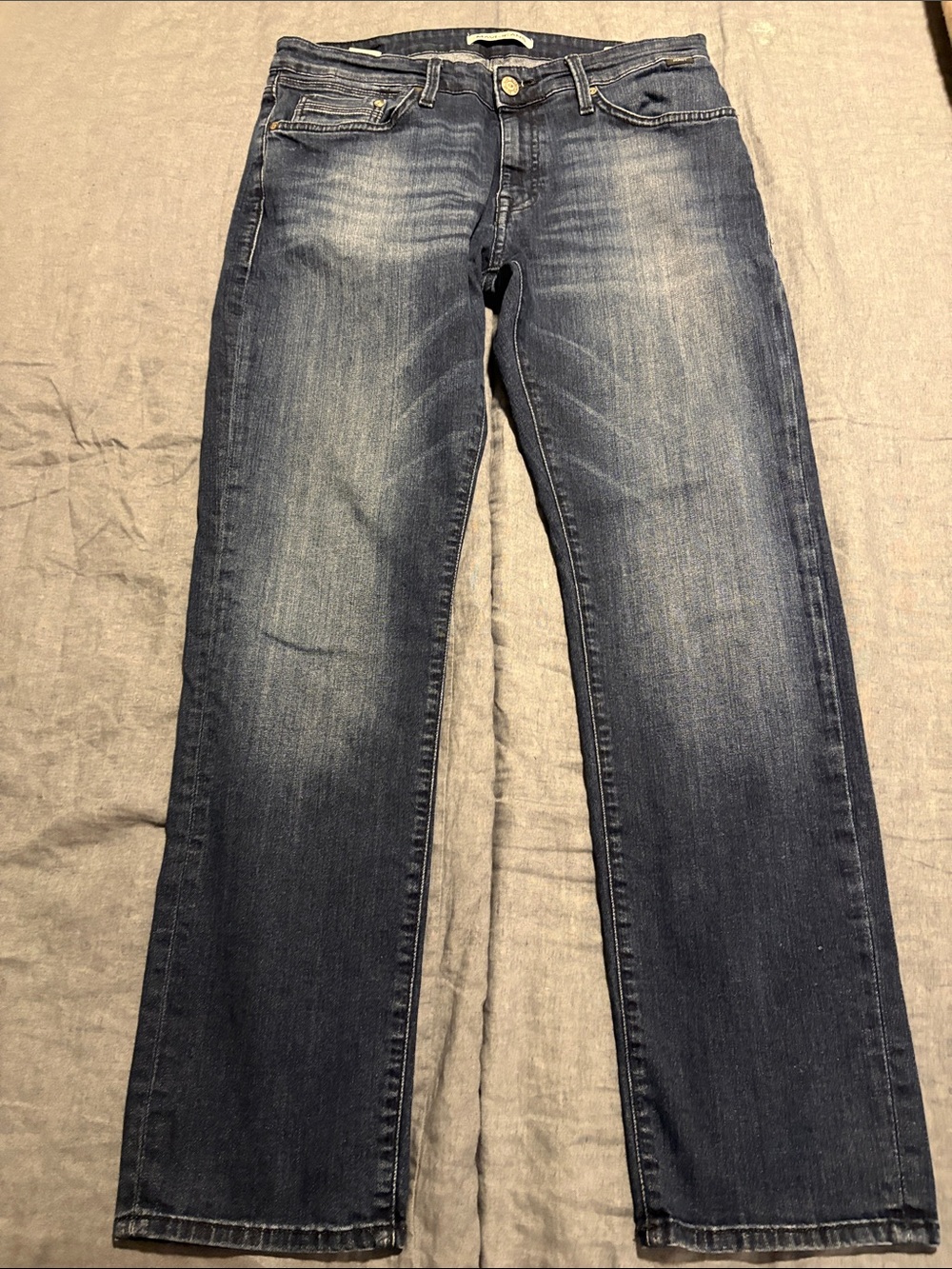 Mavi Marcus Slim Straight Leg Dark Blue Jeans